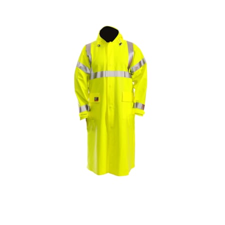 Tingley C44122 Hi-Viz Ylw Quad-Hazard Arc Flash And Flash Fire-Resistant Coat, C44122.XL